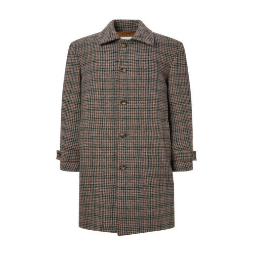 라움 VALSTAR 세피아 체크 울 코트 RACO3FVS1S2