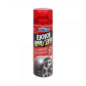 일신  타이어 광택 코팅 550ml 보호제 스프레이 드레싱 왁스 세차 관리 자동차 바퀴