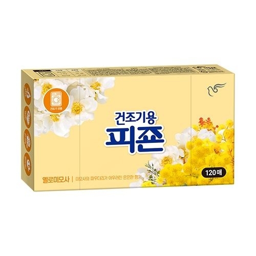피죤 건조기용 옐로미모사 120매