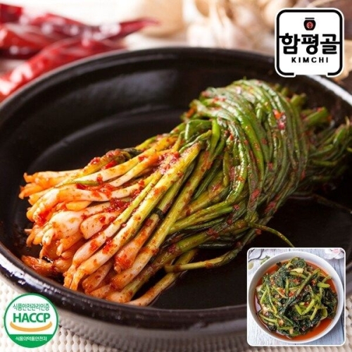 함평골김치 감칠맛이 풍부한 전라도 여수 파김치 1kg+열무김치1kg