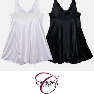 럭셔리 스타일 레이스 자수 여성용 롱 끈 슬립 이너룩 WD6D17A