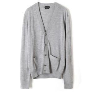 톰포드 브이넥 울 가디건 KNL001 YMW010S23 IG280