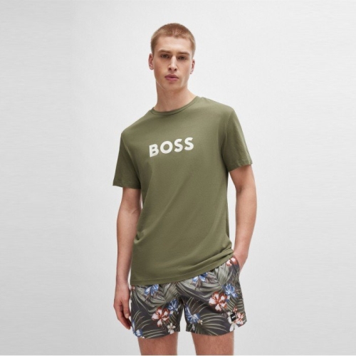 보스 로고 반팔 티셔츠 레귤러핏 50503276_250