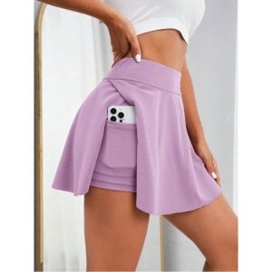 핑크 스커트 골드미스트 치마 이너 반바지 여성 솔리드 컬러 468406