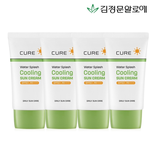 김정문알로에 큐어 워터 스플래쉬 쿨링 선크림 40ml