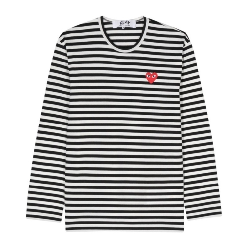 꼼데가르송 반팔 티셔츠 AXT1641 White Black