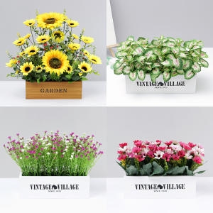 행복한마을  써니  꽃 조화 인테리어 소품 화분 라벤더