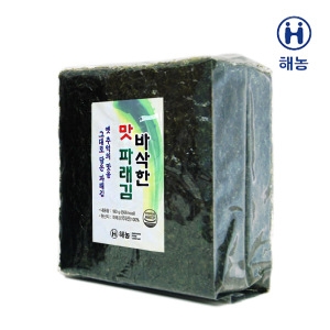 해농  무조미 맛 파래김 180g 100매/봉 두번구운 무가미