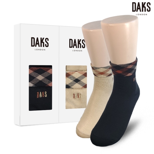 닥스 여성 무압박단목 사선하우스체크 2족세트 23406