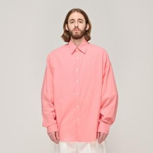 카고브로스 CB PASTEL POPLIN OVER SHIRT PINK black 269622