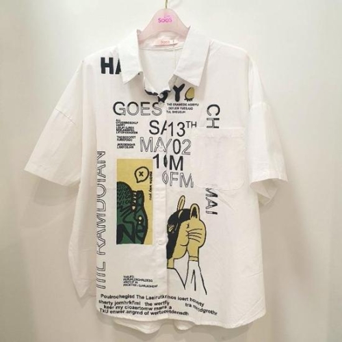 SOOS DP01 고양이 셔츠 S242BSH5Z2