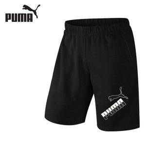 푸마 주니어 앰플리파이드 빅로고 반바지 블랙 586005-01