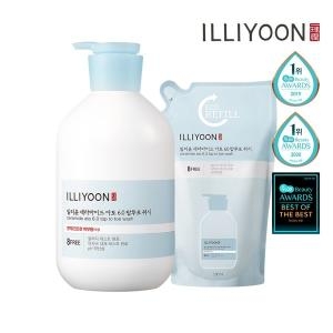 일리윤 세라마이드 아토 6.0 탑투토 워시 1000ml+리필 500ml