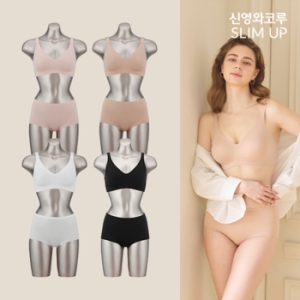 신영와코루 젤리퓨징 보정브라팬티 세트