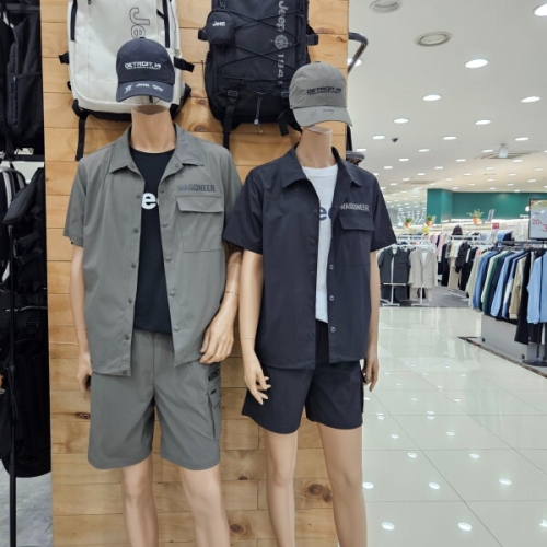 JEEP 남녀공용 왜고니어 스판 셋업 남방셔츠 JP2SHU052KH