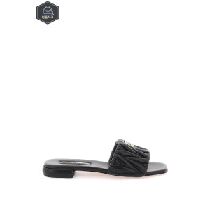 미우미우 MATELASSE 나파 레더 슬라이드 5XX605 88T B0231138472