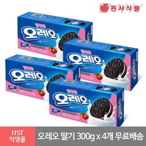 크래프트  오레오 초콜릿 샌드위치 쿠키 딸기크림 300g