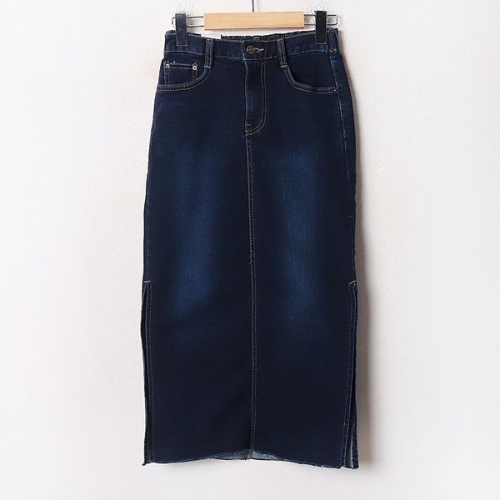 아이우먼 쫀쫀컷팅디테일치마 LOB445M404 빅사이즈