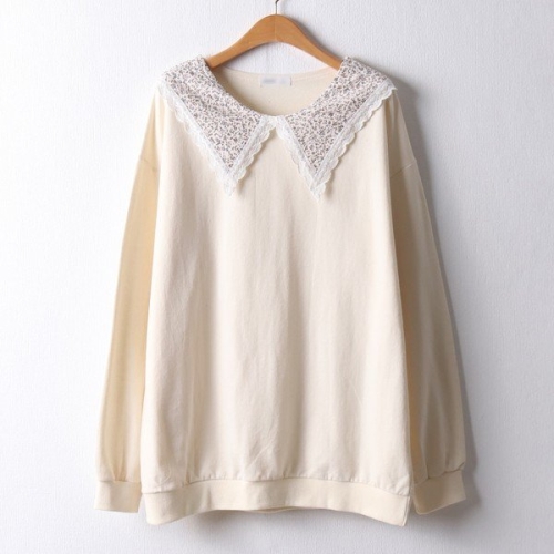 아이우먼 플라워카라넥빅맨투맨 RII164M403 빅사이즈