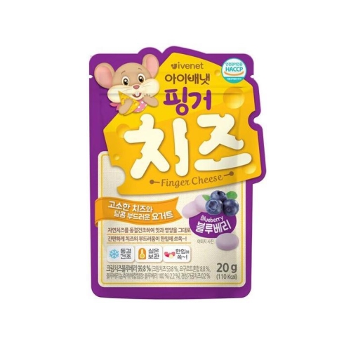 아이배냇 핑거치즈 블루베리 20g