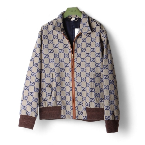 구찌 빈티지 733626 GG 점보 캔버스 코튼 집업 자켓 4 32326 2 130752 9 551 409849