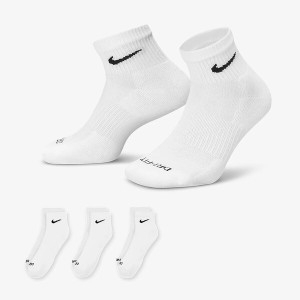 나이키  양말 드라이핏 에브리데이 앵클 삭스 3개입 화이트 SX6890-100