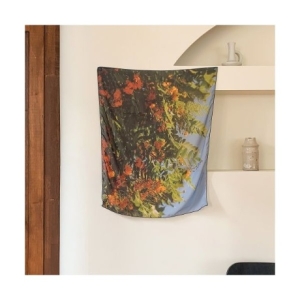 멜팅스튜디오  느긋한 오후의 기록, 쉬폰 패브릭 포스터 / 25 Orange Flower/ 74-90cm
