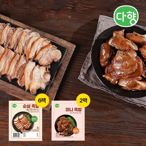 팜덕  다향 순살족발 150g 6개 + 미니족 230g 2개