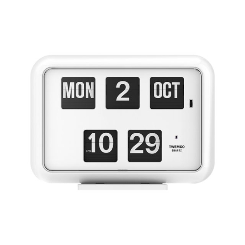 트웸코  TWEMCO QD-35 탁상 겸용 벽시계 화이트