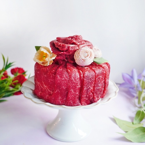 미쓰하누1986 미쓰하누 살살녹소 1++(9)등급 한우 눈꽃케이크 500g