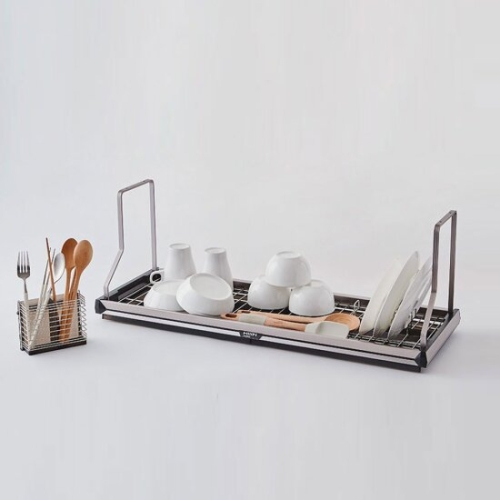 한샘  투웨이 부착형 식기건조대 800 다크그레이