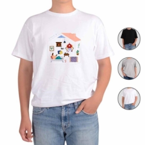 라이프스타일 RGO96P9P반팔 소확행 힐링 우리 가족티