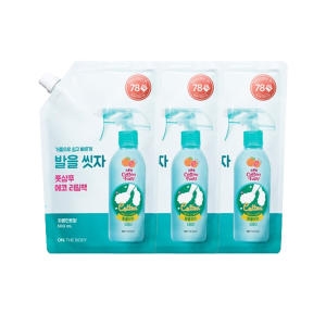 온더바디 발을씻자 풋샴푸 자몽향 리필 500ml