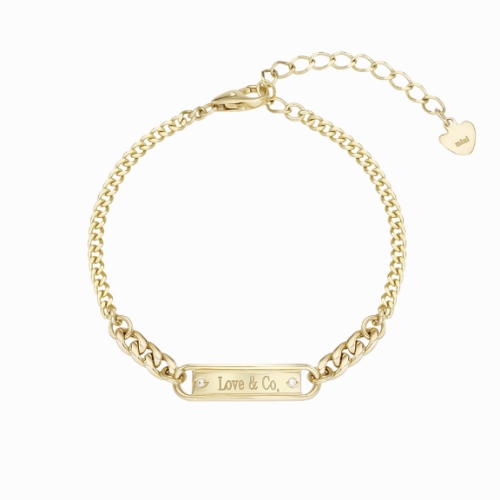 미니골드  김천점 14K 모던 스틱 팔찌 BRTM4004 미아방지 이름 전화번호 무료 각인