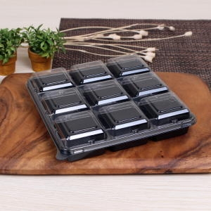 AJ 정사각 9찬용기