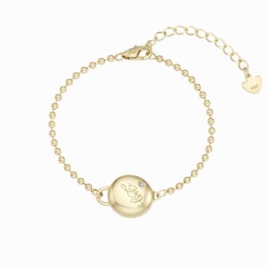 미니골드  김천점 14K 러브유 라운드 팔찌 BRTM4002 미아방지 이름 전화번호 무료 각인