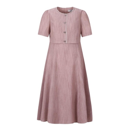 베스띠벨리 텍스쳐 브레이드 블록 원피스 BIO2524PI