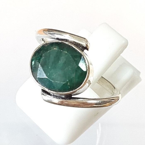 블루케이  엔틱에메랄드 원석 반지240413-18탄생석