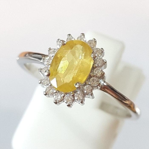 블루케이  하이퀄옐로우사파이어 원석 반지240413-23