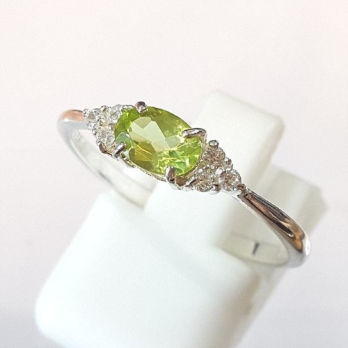 블루케이  하이퀄 페리도트원석 반지240413-07탄생석