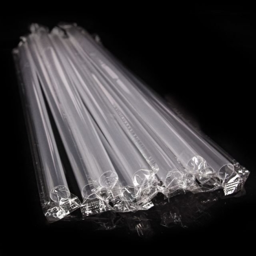 테이크아웃  개별포장 버블티 빨대 투명 25cm