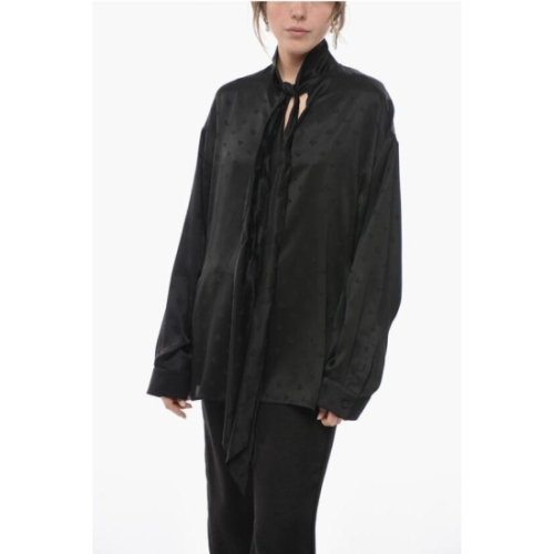 발렌시아가 셔츠 725061TNO05 1000 Black