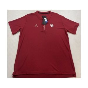 나이키  Jordan 에어 조던 오클라호마 수너스 루즈핏 폴로 축구 셔츠 남성 라지 192501847465