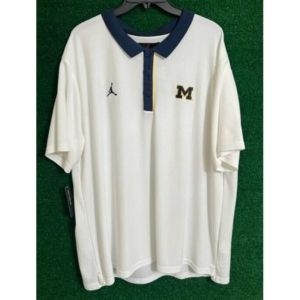 나이키 에어 조던 미시간 대학 울버린 골프 폴로 CQ6527-419 사이즈 XXL