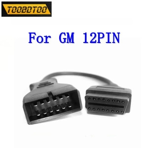 GM  차량용 자동 검사 커넥터 어댑터 케이블 12 핀 OBDII OBD 2 12-16 차량 스캐너