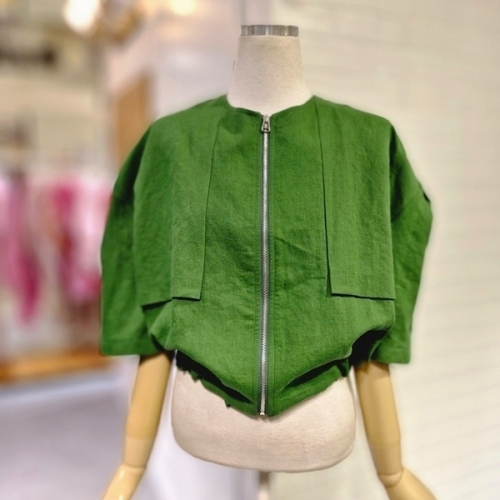 르피타 플릭스린넨야상점퍼 L242UJP601