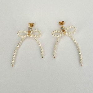 엘리오나  Tie a Bow Pearl Earrings S11829078