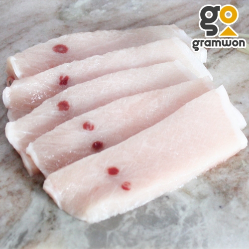 그램원  냉동참치 참치 회 황새치 뱃살 도로 1kg 속살 구이용