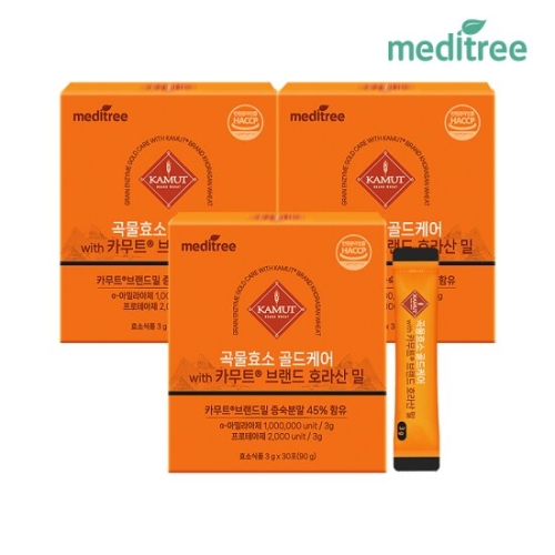 메디트리 곡물효소 골드케어 카무트 3g 30포