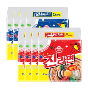 오뚜기  진라면 매운맛 120g x 20개 + 순한맛 120g x 20개